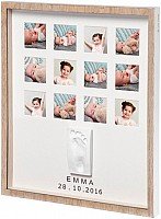 Baby Art First Year Print Frame komplekts mazuļa pēdiņu / rociņu nospieduma izveidošanai, wooden 3601094800