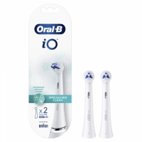 BRAUN iO TG-2 Specialised Clean White nomaināmie zobu birstes uzgaļi, 2 gab.