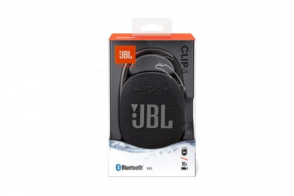 Akcija! JBL JBLCLIP4BLK ūdensizturīga portatīvā skanda ar karabīni, melna 12