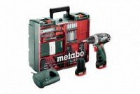 Akumulatora skrūvgriezis PowerMaxx Basic komplekts, Metabo
