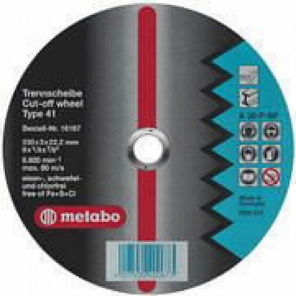 INOX Slīpēšanas disks 125x6x22mm A360, Metabo