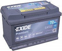 Akumulators EXIDE PREMIUM EA722 12V 72Ah 720A(EN) 278x175x175 0/1