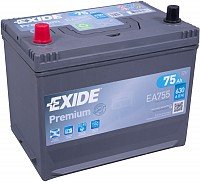 Akumulators EXIDE PREMIUM EA755 12V 75Ah 630A(EN) 270x173x222 1/1
