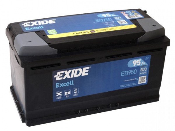 Akumulators EXIDE EXCELL EB950 12V 	95	Ah 800A(	EN) 	353x	175x	190 0/1
