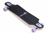 Akcija! Muuwmi Longboard Compact Skateboard skrituļdēlis, ABEC 7, ar gaismiņām AU 560
