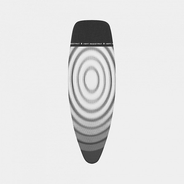 BRABANTIA gludināmā dēļa pārvalks, 135x45 cm, Titan Oval (D), 8 mm 135842
