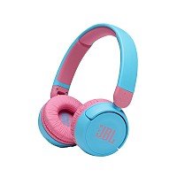 JBL JBLJR310BTBLU on-ear austiņas ar Bluetooth bērniem, zilas ar rozā
