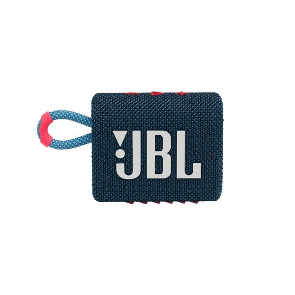Akcija! JBL JBLGO3BLUP ūdensizturīga portatīvā skanda JBL JBLGO3BLUP Go, tumši zila