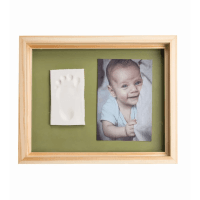 Akcija! Baby Art Pure Frame wooden komplekts mazuļa pēdiņu vai rociņu nospieduma izveidošanai 3601092030