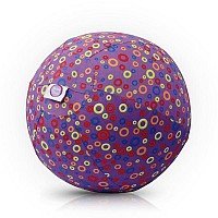 Akcija! Bubabloon lateksa balons ar auduma pārvalku, Circles Purple 040376