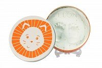 Baby Art Magic Box Round Lion komplekts mazuļa pēdiņu vai rociņu nospieduma izveidošanai 3601091090