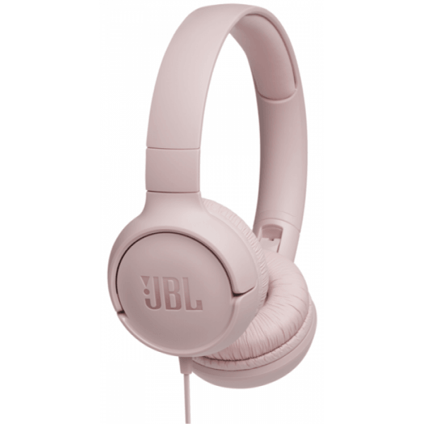 Akcija! JBL JBLT500PIK on-ear austiņas ar mikrofonu , rozā