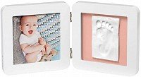 Baby Art Double 1P Essentials komplekts mazuļa pēdiņas vai rociņas nospieduma izveidošanai, balts 3601097100