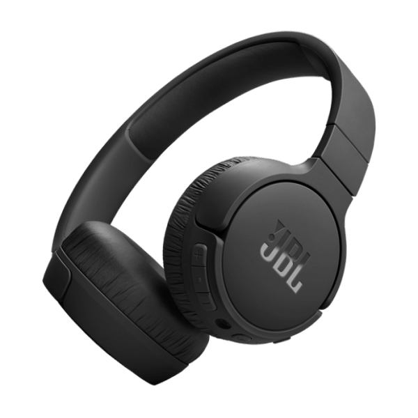 JBL JBLT670NCBLK on-ear bezvadu austiņas ar trokšņu  slāpēšanu, melnas