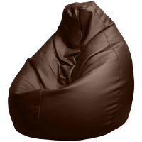 Sēžammaiss no mākslīgās ādas XL - Tumši brūns (SED Dark Brown XL)