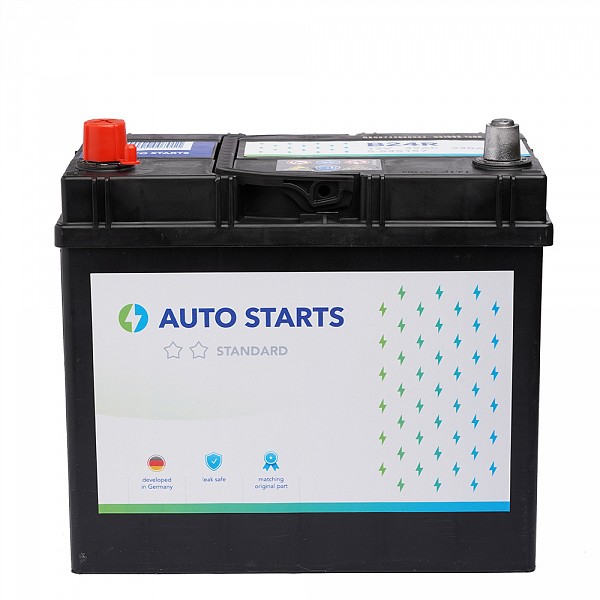 Akumulators AUTO STARTS STANDARD 12V 45Ah JIS =B33 330A (EN) 238x129x227 1/3  ar polu adapteriem 3/1