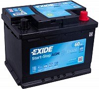 Akumulators EXIDE AGM EK600 12V 60Ah(c20) 680A(EN) 242x175x190 0/1
