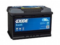 Akumulators EXIDE EXCELL EB741 12V 74Ah 680A(EN) 278	x175x	190 1/1