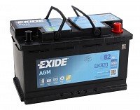Akumulators EXIDE START-STOP AGM EK820 12V 82Ah 800A(EN) 315x175x190 0/1