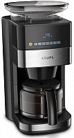 KRUPS KM832810 grind &amp; brew kafijas automāts ar filtru un dzirnaviņām, 1.25L, melns