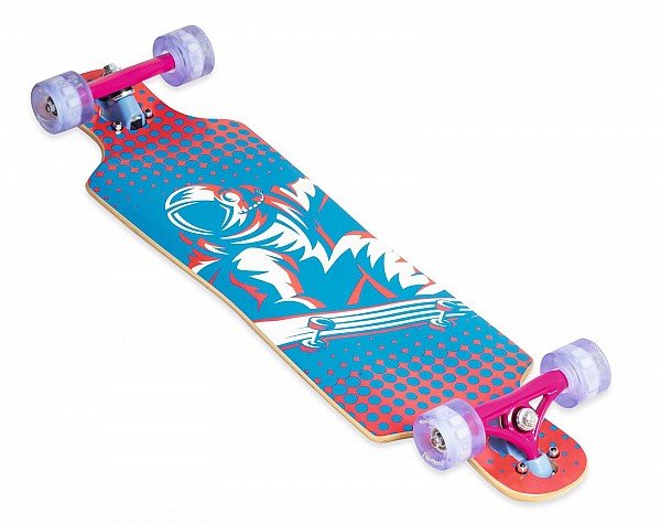 Akcija! Muuwmi Longboard Compact Skateboard skrituļdēlis, ABEC 7, ar gaismiņām AU 560 3