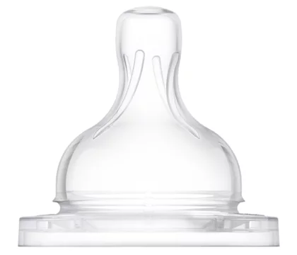 Philips Avent Pretkoliku barošanas pudeļu silikona knupīši, ātras plūsma, 6M+ (2 gab.) SCY764/02 3