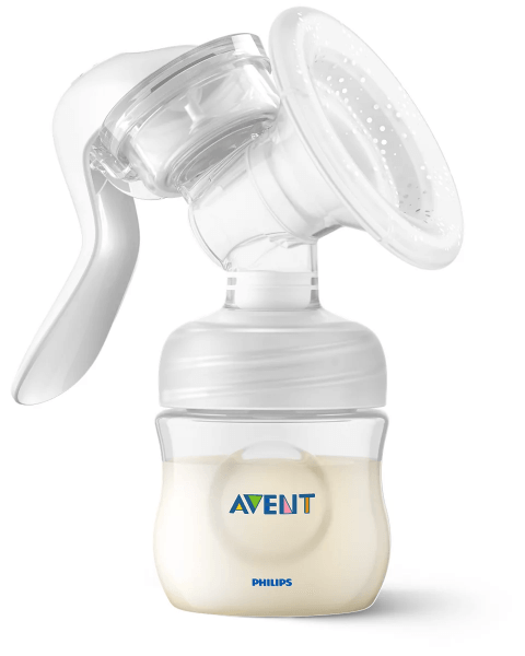 Akcija! Philips Avent Lotus manuālais krūts piena sūknis ar trauciņiem piena/ēdiena uzglabāšanai (3 gab., + adapteris) SCF430/13 3