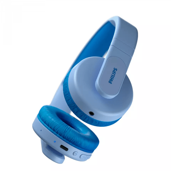 Akcija! PHILIPS TAK4206BL/00 on-ear austiņas ar Bluetooth bērniem, zilas 3