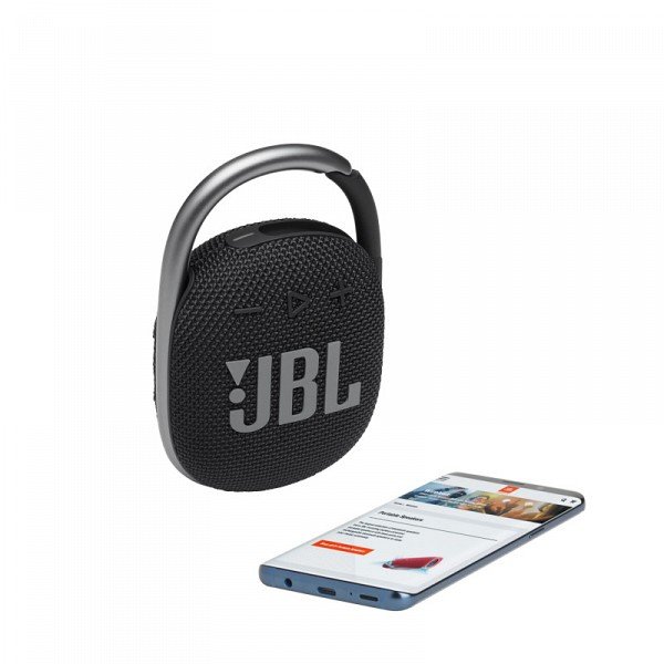 Akcija! JBL JBLCLIP4BLK ūdensizturīga portatīvā skanda ar karabīni, melna 3