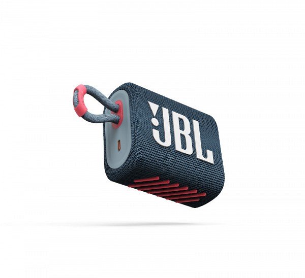 Akcija! JBL JBLGO3BLUP ūdensizturīga portatīvā skanda JBL JBLGO3BLUP Go, tumši zila 4
