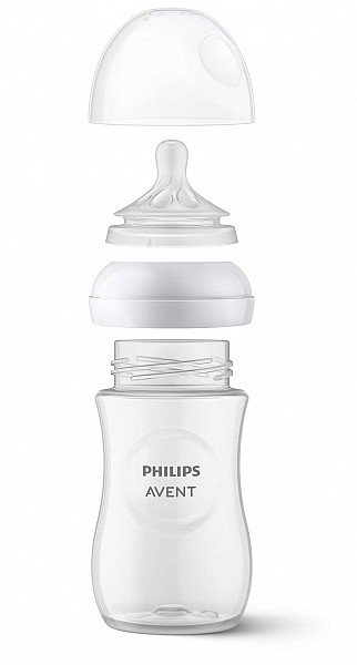 Philips Avent Natural Response pudeļu silikona knupīši, vidēja plūsma, 3m+ (2 gab.) SCY964/02 4