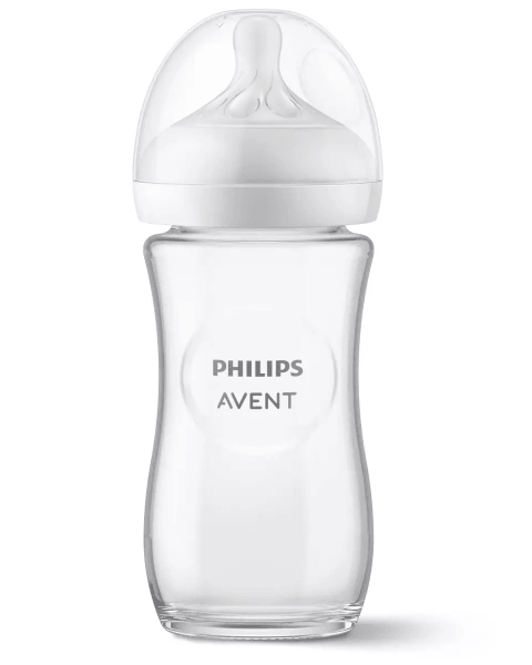 Philips Avent Natural Response stikla zīdaiņu pudelīte 240 ml, lēnas plūsmas knupītis 1m+ SCY933/01 4