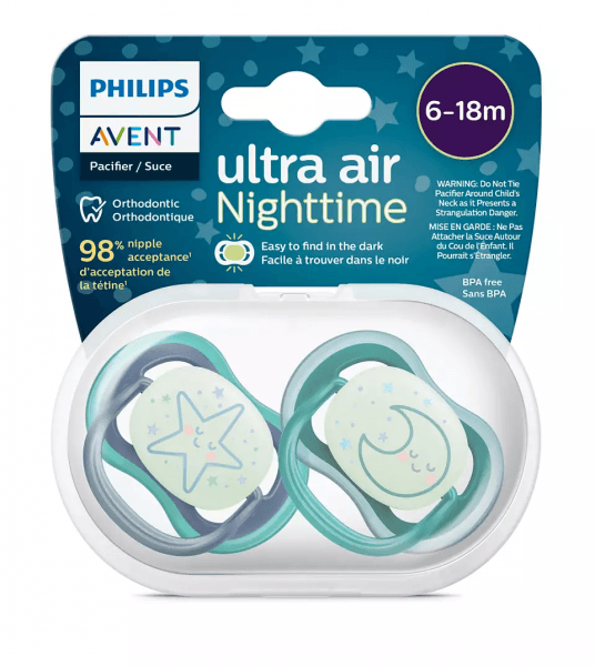 Philips Avent māneklītis Ultra Air Night, 6-18M, (2gab), zēniem SCF376/13 4