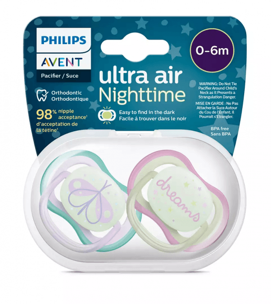 Philips Avent māneklītis Ultra Air Night, 0-6M, (2gab), meitenēm SCF376/19 4