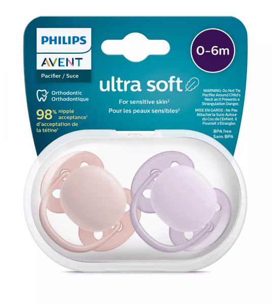Philips Avent māneklītis Ultra soft Neutral, 0-6M (2 gab), meitenēm SCF091/31 4