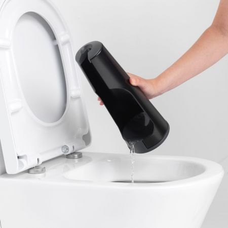 BRABANTIA ReNew tualetes poda birste ar turētāju, matt black 108587 5
