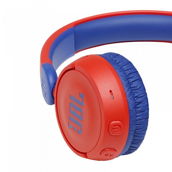 JBL JBLJR310BTRED on-ear austiņas ar Bluetooth bērniem, sarkanas ar zilu 5
