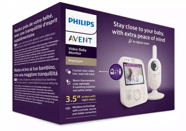 Akcija! Philips Avent Digitālā video mazuļu uzraudzības ierīce ar 3.5 collu krāsu ekrānu SCD891/26 5