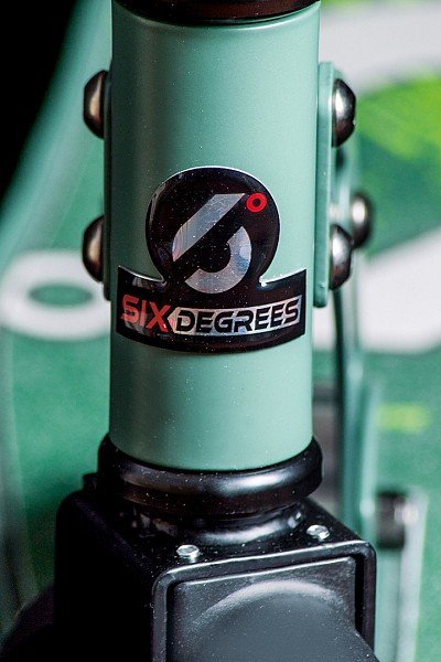 Six Degrees Scooter skrejritenis 205 mm, zaļš AU 511 6