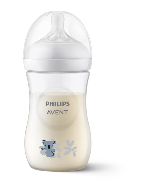 Philips Avent Natural Response barošanas pudelīte Koala 260 ml, lēnas plūsmas knupītis, 1m+ SCY903/67 6