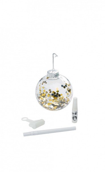 Baby Art Christmas Ball komplekts mazuļa pēdiņu/rociņu nospieduma izveidošanai,  caurspīdīgs 3601099600 6