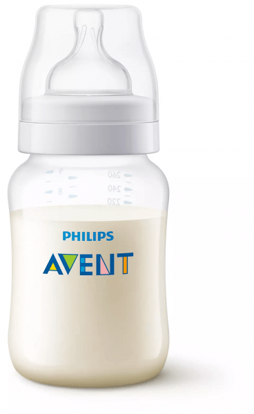 Philips Avent Pretkoliku barošanas pudelīte 260 ml, lēnas plūsmas knupītis, 1m+ SCY103/01 6