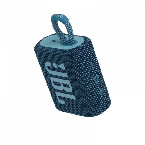 Akcija! JBL JBLGO3BLU ūdensizturīga portatīvā skanda JBL JBLGO3BLU Go, zila 7