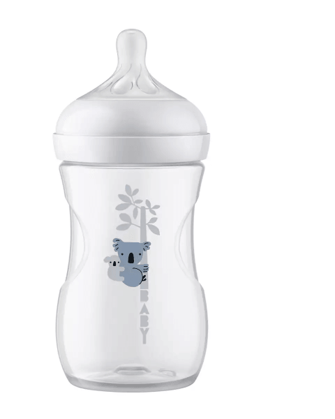 Philips Avent Natural Response barošanas pudelīte Koala 260 ml, lēnas plūsmas knupītis, 1m+ SCY903/67 7