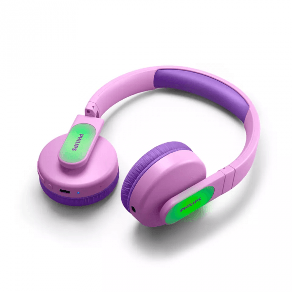 Akcija! PHILIPS TAK4206PK/00 on-ear austiņas ar Bluetooth bērniem, rozā 7