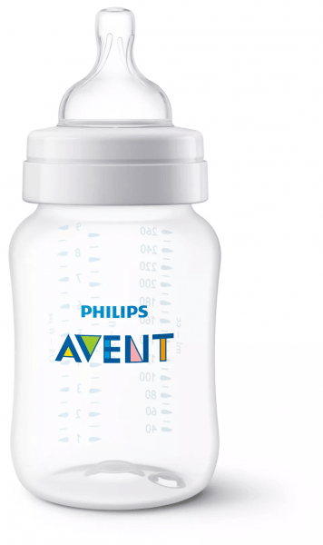 Philips Avent Pretkoliku barošanas pudelīte 260 ml, lēnas plūsmas knupītis, 1m+ SCY103/01 7