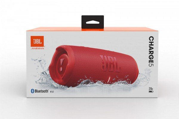 Akcija! JBL JBLCHARGE5RED ūdensizturīga portatīvā skanda, sarkana 9