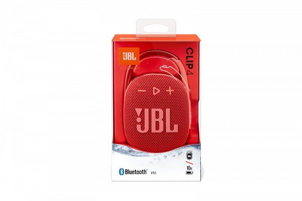Akcija! JBL JBLCLIP4RED ūdensizturīga portatīvā skanda ar karabīni, sarkans 10
