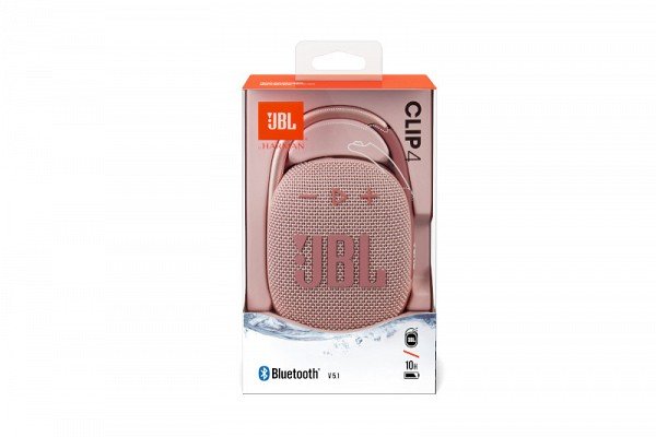 Akcija! JBL JBLCLIP4PINK ūdensizturīga portatīvā skanda ar karabīni, rozā 10